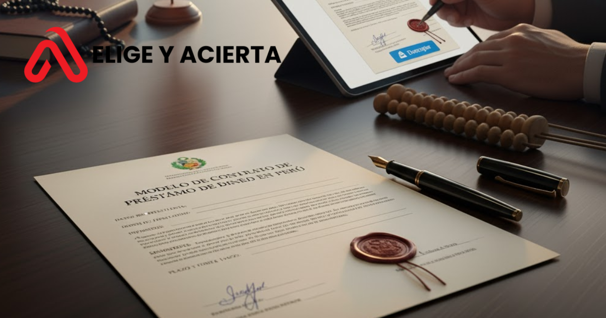 modelo de contrato de prestamo de dinero simple.