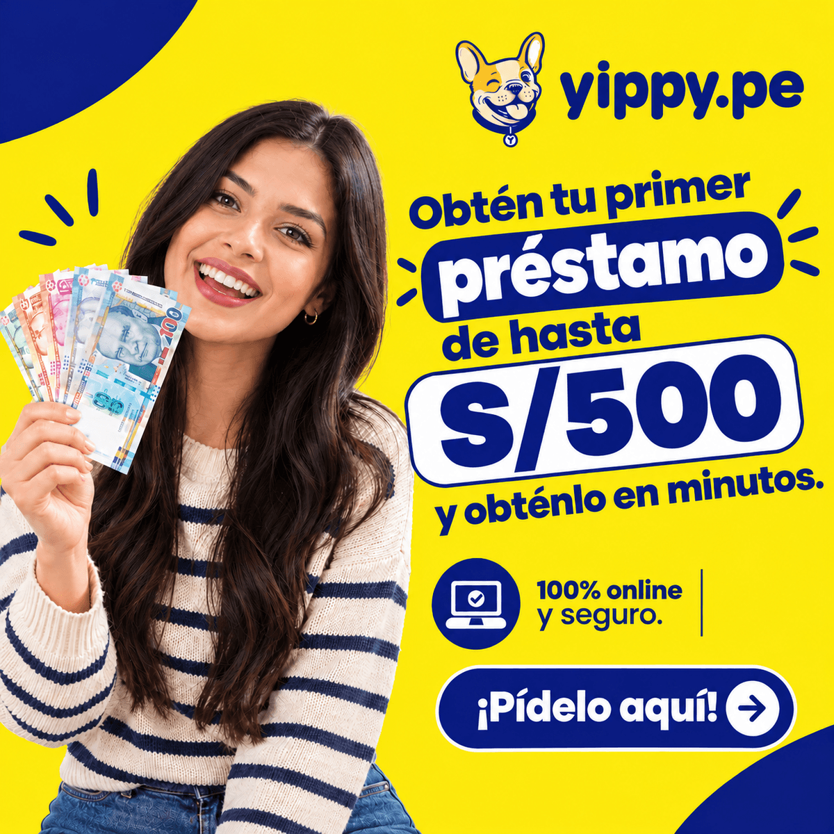 Yippy: primer préstamo de hasta S/500